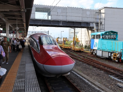 こまち21号大曲駅にて