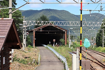 板谷駅の引き込み線